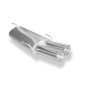 Opel Astra F-CC Silenziatore posteriore 3-point-fixation – 2x80 tipo (Cod. F-OP040142-070)