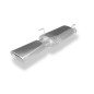 Opel Astra F notchback Silenziatore posteriore 3-point-fixation – 135 (Cod. F-OP040132-593)