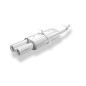 Opel Vectra A hatchback Silenziatore posteriore – 2x76 Tipo 13 (Cod. F-OP050012-068)