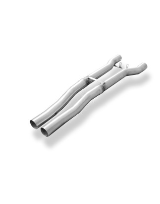 Audi A8 Tipo 4E Silenziatore anteriore tubo sostitutivo Ø70mm shorte (Cod. F-AU081010-VER)