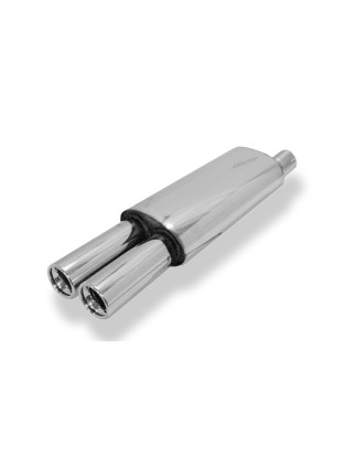 Opel Astra F notchback Silenziatore posteriore 3-point-fixation – 2x8 (Cod. F-OP040132-070)