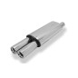 Opel Astra F notchback Silenziatore posteriore 3-point-fixation – 2x8 (Cod. F-OP040132-070)