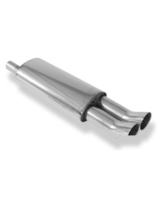 Opel Astra F notchback Silenziatore posteriore 3-point-fixation – 2x7 (Cod. F-OP040132-166)