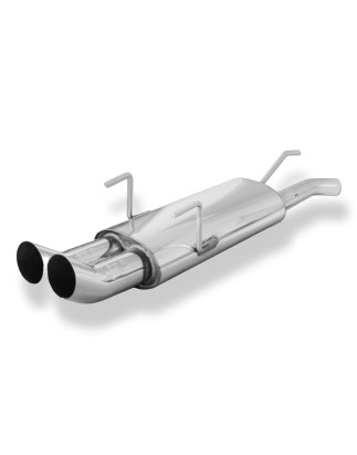 Opel Astra F-CC Silenziatore posteriore 3-point-fixation – 2x76 tipo (Cod. F-OP040142-166)