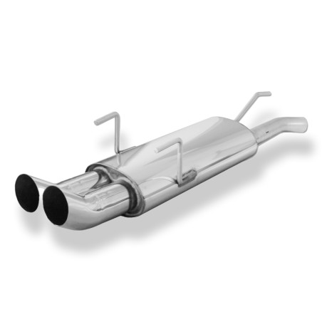 Opel Astra F-CC Silenziatore posteriore 3-point-fixation – 2x76 tipo (Cod. F-OP040142-166)