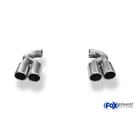 VW Touareg Tipo 7L pair of terminali di scarico to Anstecken – 2x90 ty (Cod. F-VW140000-132)
