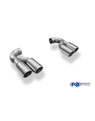 VW Touareg Tipo 7L pair of terminali di scarico to Anstecken – 2x90 ty (Cod. F-VW140000-132)