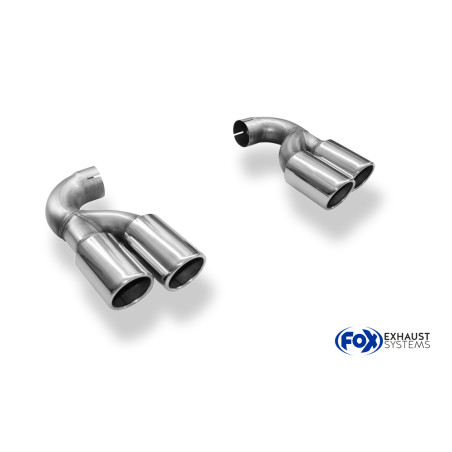 VW Touareg Tipo 7L pair of terminali di scarico to Anstecken – 2x90 ty (Cod. F-VW140000-132)
