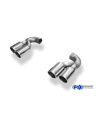 VW Touareg Tipo 7L pair of terminali di scarico to Anstecken – 2x90 ty (Cod. F-VW140000-132)