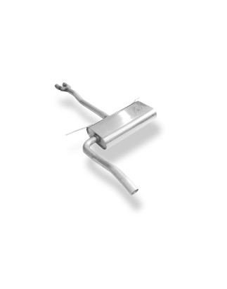Audi A6 4B Silenziatore anteriore per models con double catalytic c (Cod. F-AU071010-VSD)