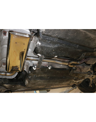 Audi A6 4B Silenziatore anteriore per models con double catalytic c (Cod. F-AU071010-VSD)