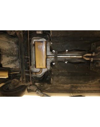 Audi A6 4B Silenziatore anteriore per models con double catalytic c (Cod. F-AU071010-VSD)