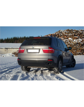 BMW X5 – E70 Terminali di scarico fitted on original Silenziatore posteriore - (Cod. F-BM111010-46