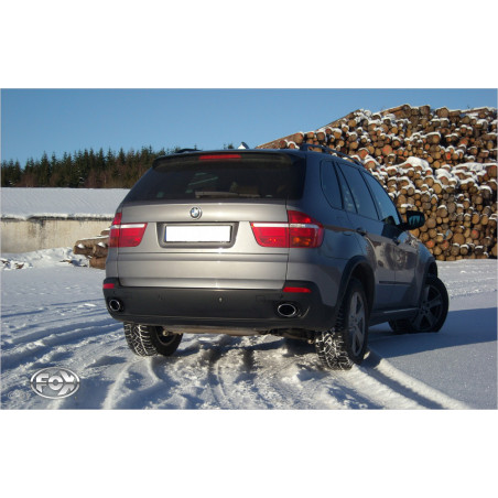BMW X5 – E70 Terminali di scarico fitted on original Silenziatore posteriore - (Cod. F-BM111010-46