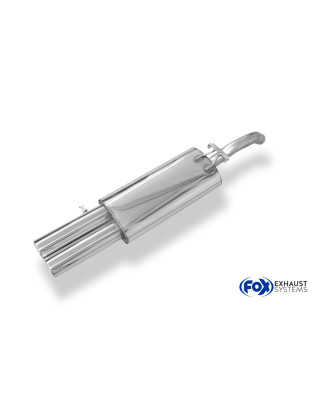 VW Golf II Tipo 19E Silenziatore posteriore – 2x76 Tipo 13 (Cod. F-VW051002-068)