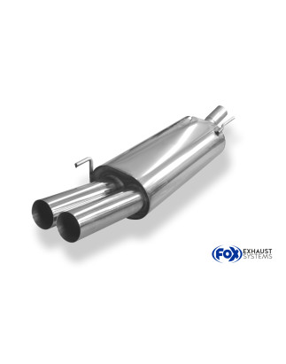 VW Golf III/ IV Cabriolet Silenziatore posteriore – 2x76 Tipo 10 (Cod. F-VW053092-008)