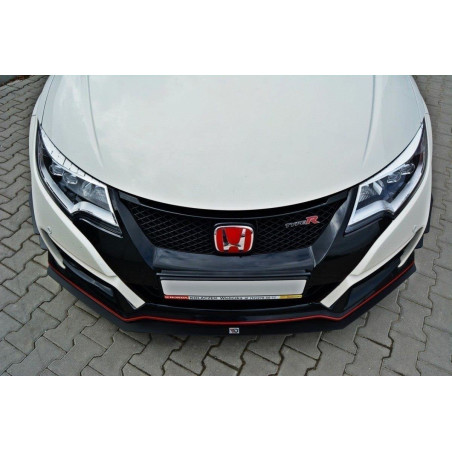 SPLITTER RACING ANTERIORE v.1 HONDA CIVIC IX TYPE R (Cod. M-HO-CI-9-TYPE-R-CNC-FD1A)