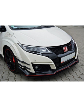 SPLITTER RACING ANTERIORE v.1 HONDA CIVIC IX TYPE R (Cod. M-HO-CI-9-TYPE-R-CNC-FD1A)