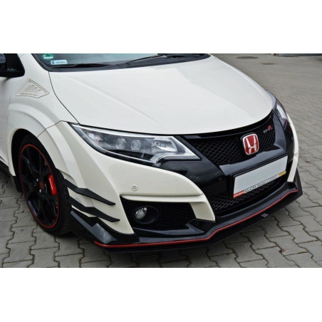SPLITTER RACING ANTERIORE v.1 HONDA CIVIC IX TYPE R (Cod. M-HO-CI-9-TYPE-R-CNC-FD1A)