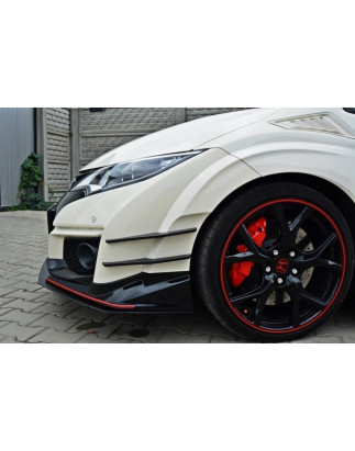 SPLITTER RACING ANTERIORE v.1 HONDA CIVIC IX TYPE R (Cod. M-HO-CI-9-TYPE-R-CNC-FD1A)