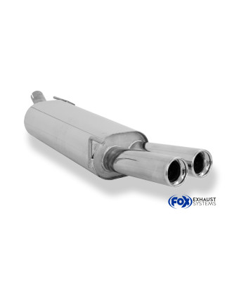 VW Golf III + IV Cabriolet Silenziatore posteriore – 2x76 Tipo 13 (Cod. F-VW053092-068)