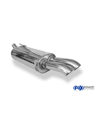 VW Golf IV Cabriolet Silenziatore posteriore – 2x63 Tipo 28 (Cod. F-VW053092-724)