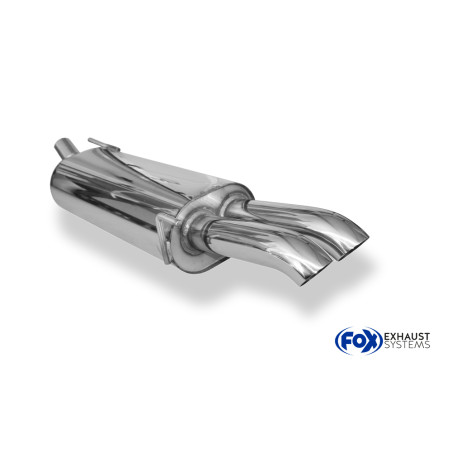 VW Golf IV Cabriolet Silenziatore posteriore – 2x63 Tipo 28 (Cod. F-VW053092-724)