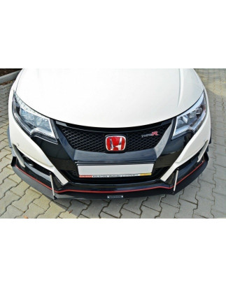 SPLITTER RACING ANTERIORE v.2 HONDA CIVIC IX TYPE R (Cod. M-HO-CI-9-TYPE-R-CNC-FD2A)