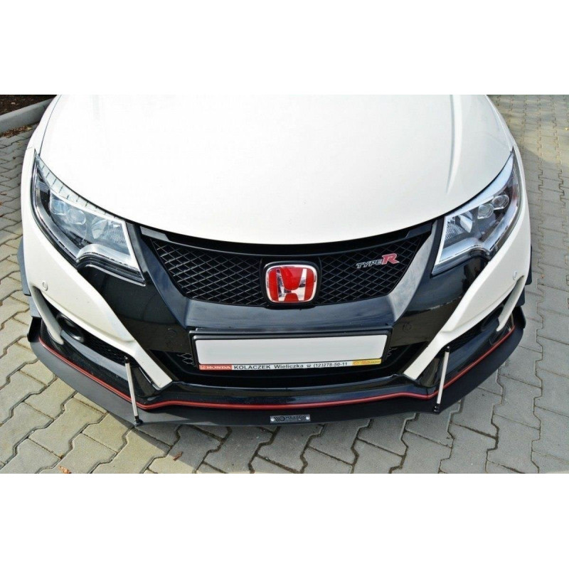 SPLITTER RACING ANTERIORE v.2 HONDA CIVIC IX TYPE R (Cod. M-HO-CI-9-TYPE-R-CNC-FD2A)