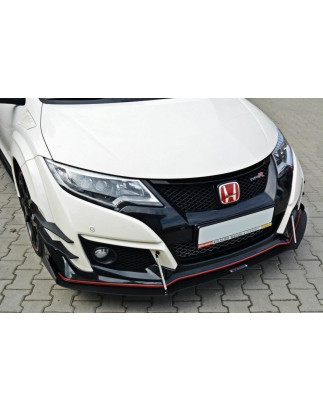 SPLITTER RACING ANTERIORE v.2 HONDA CIVIC IX TYPE R (Cod. M-HO-CI-9-TYPE-R-CNC-FD2A)