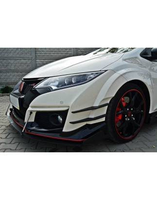 SPLITTER RACING ANTERIORE v.2 HONDA CIVIC IX TYPE R (Cod. M-HO-CI-9-TYPE-R-CNC-FD2A)