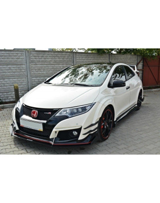 SPLITTER RACING ANTERIORE v.2 HONDA CIVIC IX TYPE R (Cod. M-HO-CI-9-TYPE-R-CNC-FD2A)