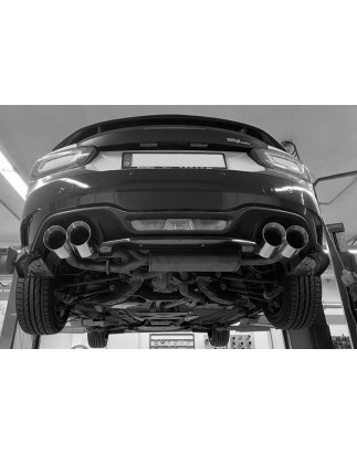 Fiat 124 Spider Abarth tailpipes per original Silenziatore posteriore (Cod. F-FI160020-294)