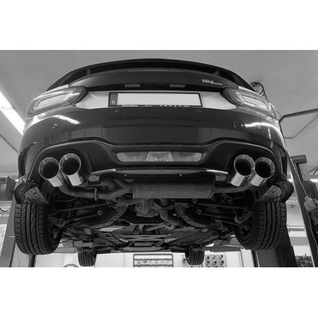 Fiat 124 Spider Abarth tailpipes per original Silenziatore posteriore (Cod. F-FI160020-294)