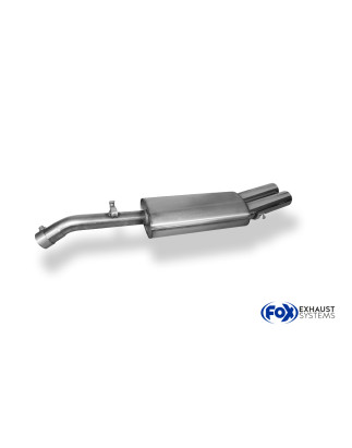 VW Golf II Tipo 19E GTI Silenziatore posteriore – 2x76 Tipo 13 (Cod. F-VW051012-068)