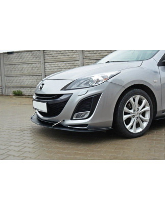 SPLITTER RACING ANTERIORE MAZDA 3 MK2 SPORT (PREFACE) (Cod. M-MA-3-2-SPORT-CNC-FD1A)