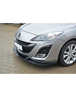 SPLITTER RACING ANTERIORE MAZDA 3 MK2 SPORT (PREFACE) (Cod. M-MA-3-2-SPORT-CNC-FD1A)
