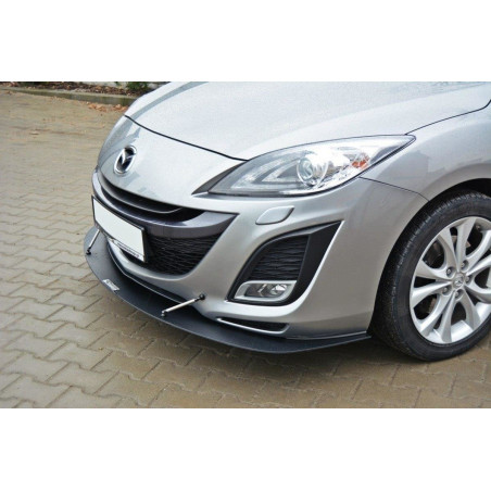 SPLITTER RACING ANTERIORE MAZDA 3 MK2 SPORT (PREFACE) (Cod. M-MA-3-2-SPORT-CNC-FD1A)
