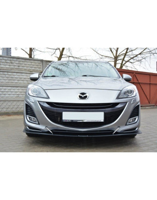 SPLITTER RACING ANTERIORE MAZDA 3 MK2 SPORT (PREFACE) (Cod. M-MA-3-2-SPORT-CNC-FD1A)