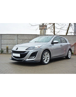 SPLITTER RACING ANTERIORE MAZDA 3 MK2 SPORT (PREFACE) (Cod. M-MA-3-2-SPORT-CNC-FD1A)