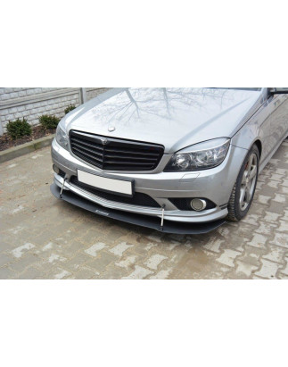 SPLITTER RACING ANTERIORE Mercedes-Benz C berlina / FAMILIARE AMG-Line W204 / S204 (Cod. M-ME-C-204-