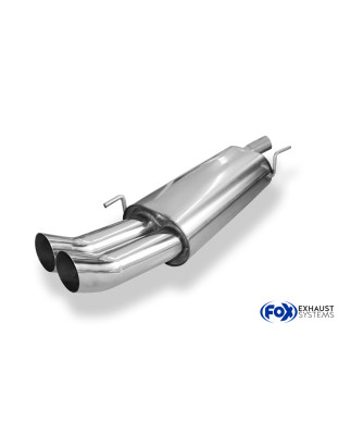 VW Golf III GTI/ VR6 Silenziatore posteriore – 2x76 Tipo 18 (Cod. F-VW052022-166)