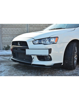 SPLITTER RACING ANTERIORE V.1 Mitsubishi Lancer Evo X (Cod. M-MI-LA-10-EVO-CNC-FD1A)