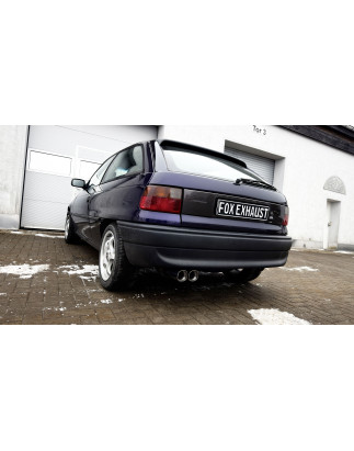 Opel Astra F-CC Silenziatore posteriore 1-Punkt-suhängung – 2x78x75 Tipo 73 (Cod. F-OP040052-812)