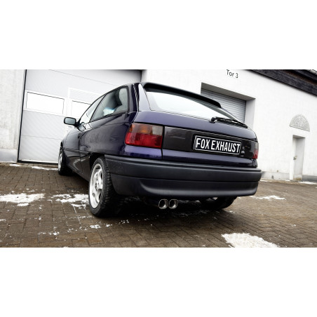Opel Astra F-CC Silenziatore posteriore 1-Punkt-suhängung – 2x78x75 Tipo 73 (Cod. F-OP040052-812)