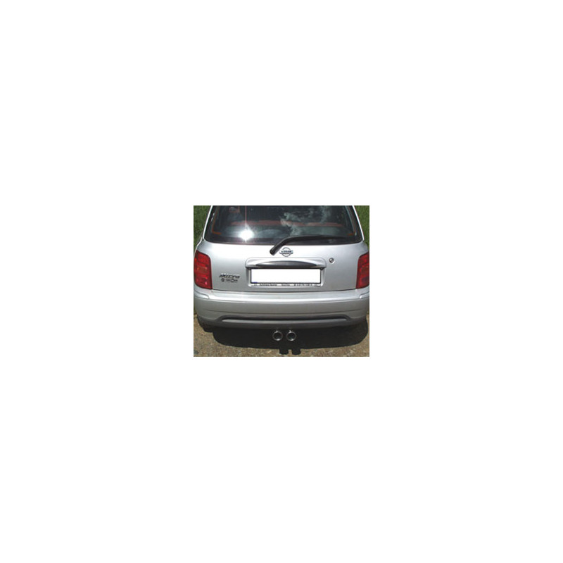 Nissan Micra K11 Silenziatore uscita posteriore center – 2x76 Tipo 13 (Cod. F-NI011022-068)