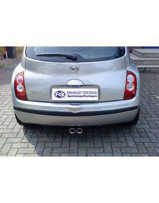 Nissan Micra K12 Silenziatore uscita posteriore center – 2x76 Tipo 13 (Cod. F-NI012021-068)