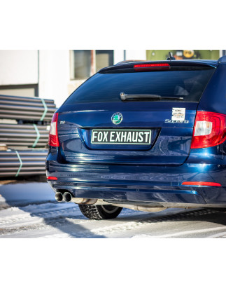 Skoda Superb 3T 4x2 Silenziatore posteriore – 2x80 Tipo 25 (Cod. F-SK071051-292)