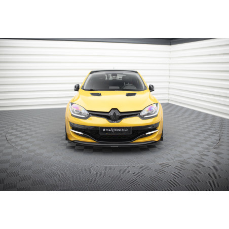 SPLITTER RACING ANTERIORE RENAULT MEGANE MK3 RS (Cod. M-RE-ME-3-RS-CNC-FD1A)