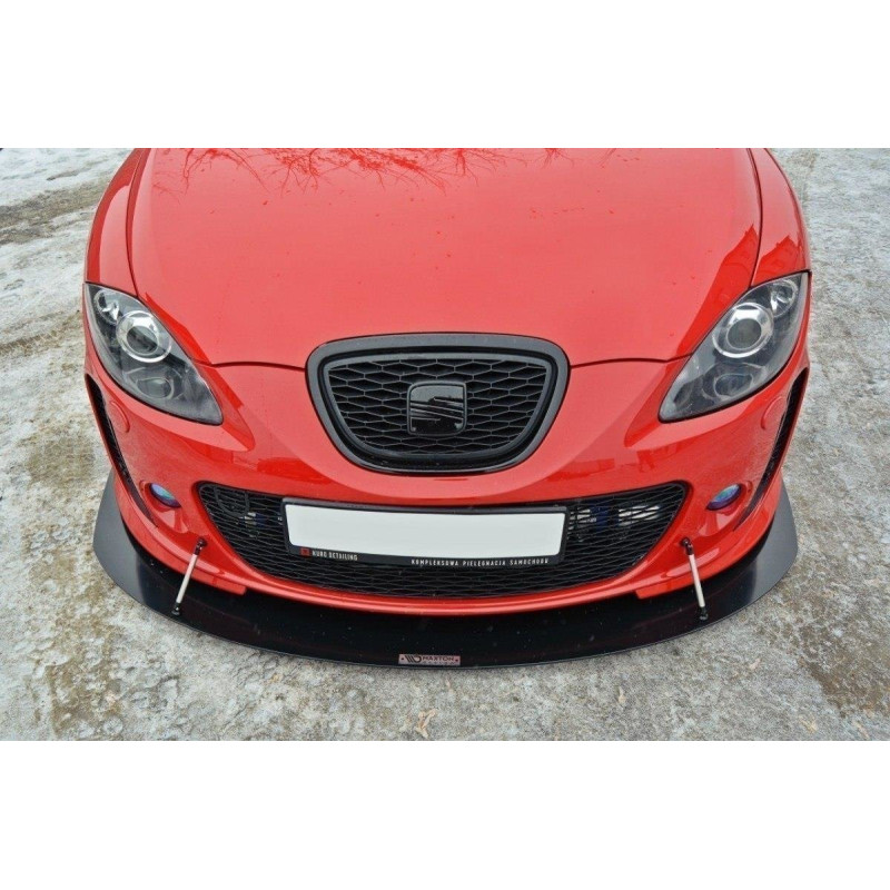 SPLITTER RACING ANTERIORE V.1 SEAT LEON MK2 MS DESIGN (Cod. M-SE-LE-2-MS-CNC-FD1A)